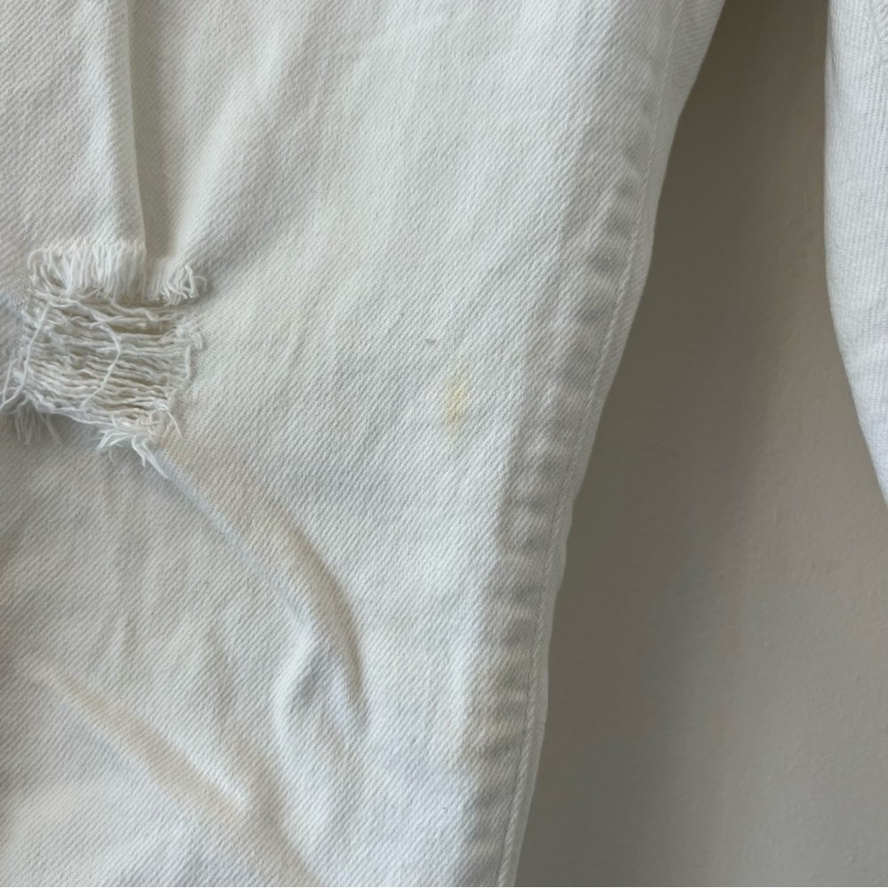 Levi’s 711 Skinny White Distressed Jeans - Picture 5 of 8